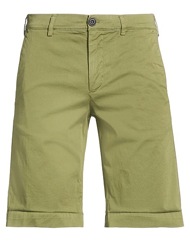 CLARK Shorts & Bermuda VERDE MILITARE 97% Cotton, 3% Elastane