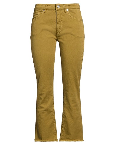 NINE IN THE MORNING Denim pants KHAKI 93% Cotton, 5% Polyester, 2% Elastane