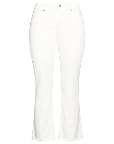 NINE IN THE MORNING Denim pants BIANCO 93% Cotton, 5% Polyester, 2% Elastane