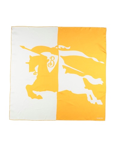 BURBERRY Écharpes et foulards Jaune-orange 100% Soie