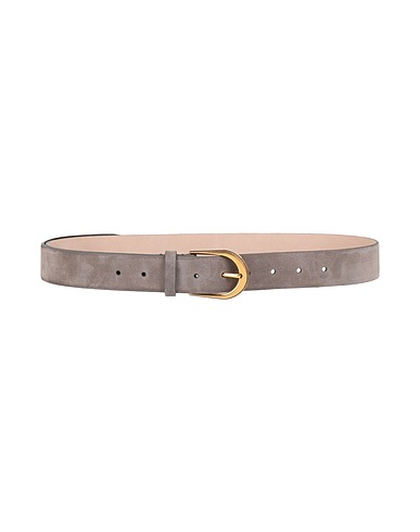 BRUNELLO CUCINELLI Regular belt Grey Leather