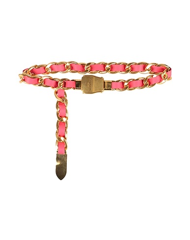 BALMAIN Regular belt Fuchsia 100% Aluminium, Leather