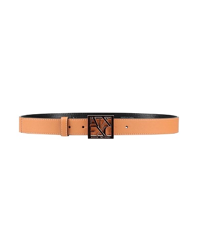 ARMANI EXCHANGE Regular belt Camel 100% Polyester, Polyurethane
