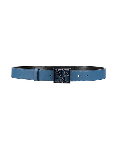 ARMANI EXCHANGE Ceinture standard BLU NAVY 100% Polyester, Polyuréthane