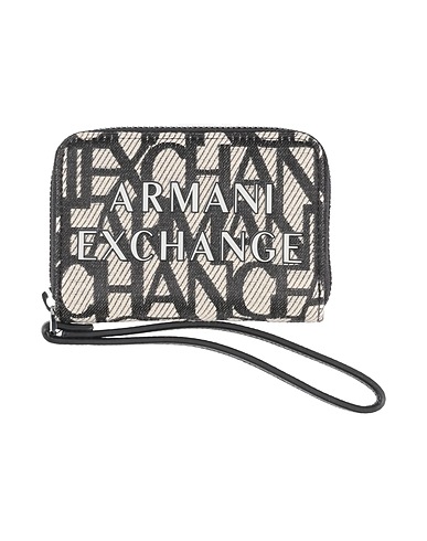 ARMANI EXCHANGE Portafoglio Avorio 50% Poliestere, 50% Cotone, Poliuretano