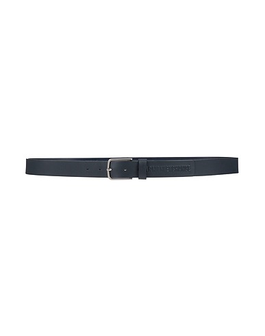ARMANI EXCHANGE Leather belt Midnight blue 100% Cow leather