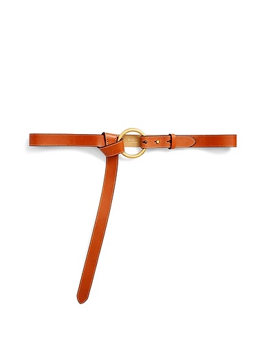 POLO RALPH LAUREN Regular belt Tan 100% Cow leather