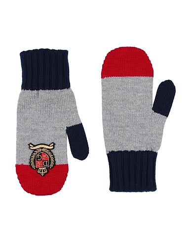 DOLCE&GABBANA Gloves Light grey 100% Virgin Wool, Viscose, Polyester