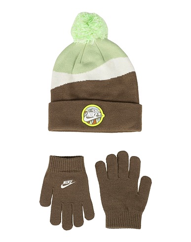 NIKE Accessories sets Military green 94% Acrylic, 5% Nylon, 1% Elastane