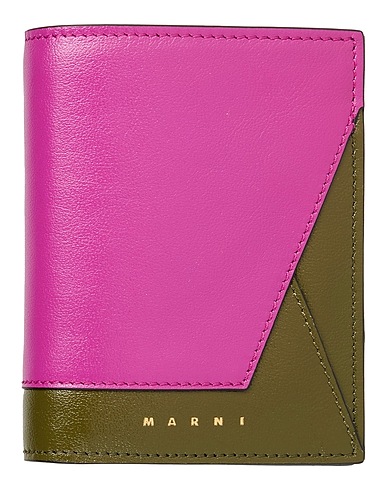MARNI 財布 モーブ 革（なめし加工）