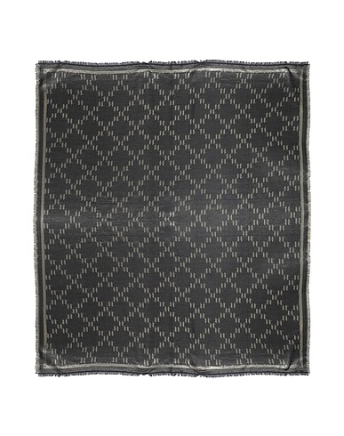 KARL LAGERFELD Scarves and foulards Black 54% Cotton, 30% Silk, 10% Metallic fiber, 6% Nylon