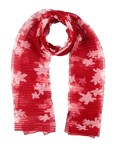 EMPORIO ARMANI Sciarpe e foulard Rosso 100% Poliestere