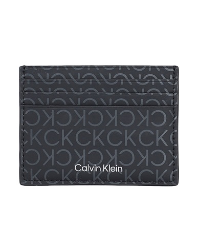 CALVIN KLEIN Portadocumentos Negro 51% Poliéster, 49% Poliuretano