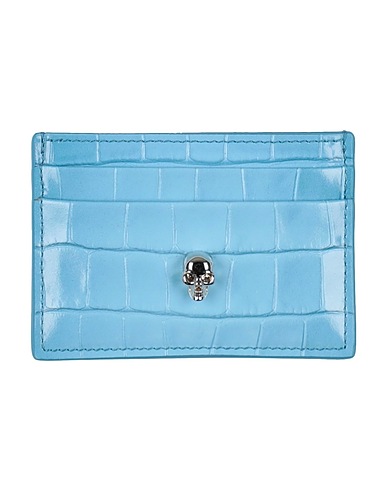 MCQUEEN Small Leather Goods Light blue Leather
