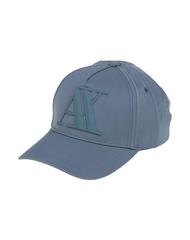 ARMANI EXCHANGE Hat Slate blue 100% Elastomultiester