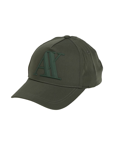 ARMANI EXCHANGE Cappello Verde militare 100% Elastomultiestere