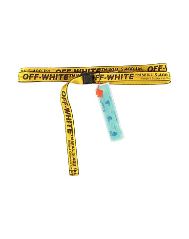 OFF-WHITE™ Fabric belt Yellow 60% Polyamide, 40% Polyester
