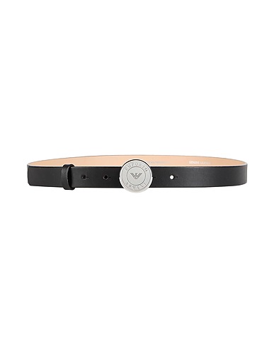 EMPORIO ARMANI Regular belt Black Leather