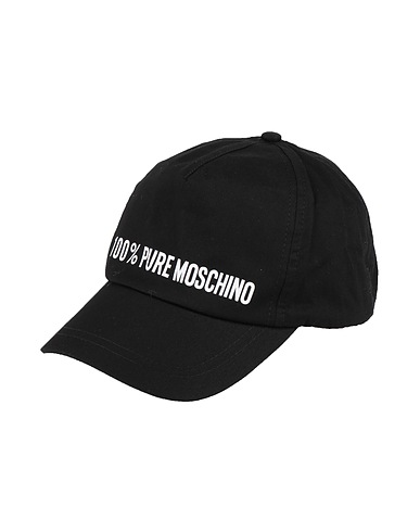MOSCHINO TEEN Hat Black 100% Cotton