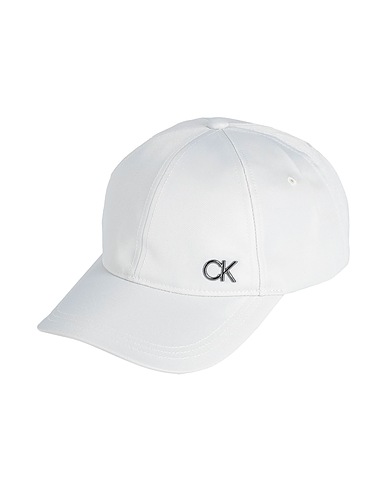 CALVIN KLEIN Hat Off white 100% Polyester