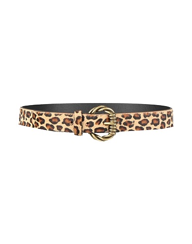 SANDRO Regular belt Beige Leather