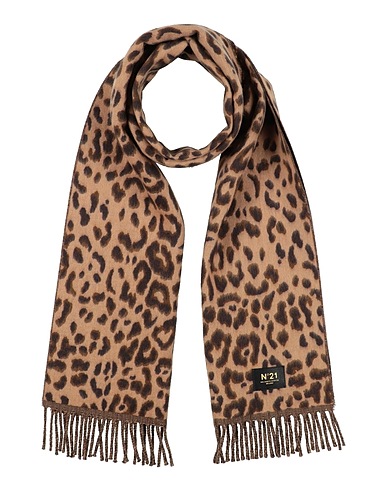N°21 Scarves and foulards Camel 100% Wool