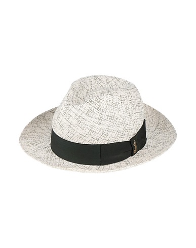 BORSALINO Hat Dark green 100% Paper Yarn