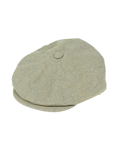 BORSALINO Hat Light green 50% Linen, 30% Silk, 20% Wool