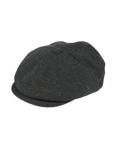 BORSALINO Hat Dark green 50% Linen, 30% Silk, 20% Wool