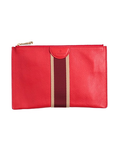 IL BISONTE Pouch Red Leather