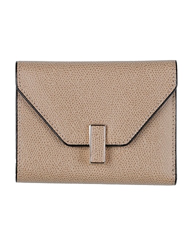 VALEXTRA Wallet Taupe Bull skin