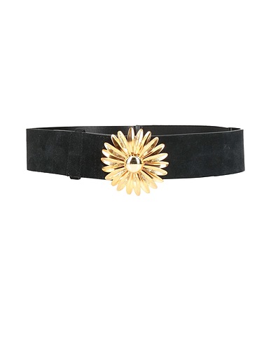 SANDRO High-waist belt Black 100% Cowhide, Brass, Polyester, Rubber