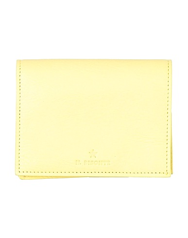 IL BISONTE Portafoglio Giallo Pelle