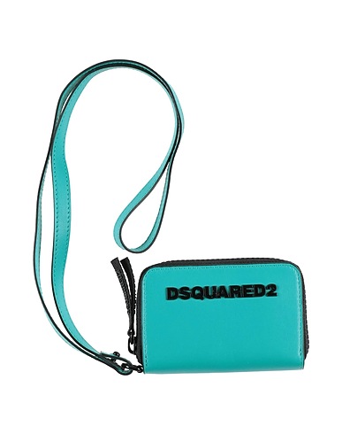 DSQUARED2 Portafoglio Turchese Pelle di vitello