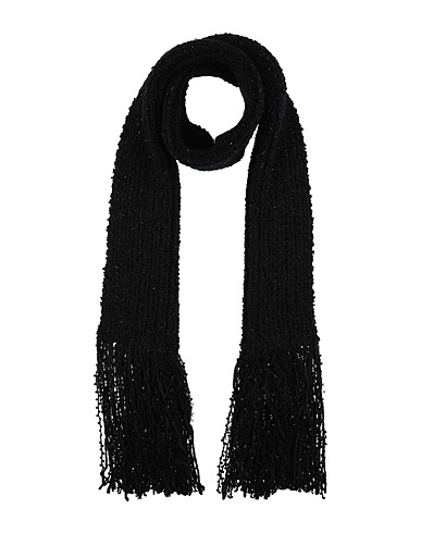 DOLCE&GABBANA Scarves and foulards Black 45% Virgin Wool, 20% Polyamide, 15% Metallic Polyester, 10% Acrylic, 10% Alpaca wool