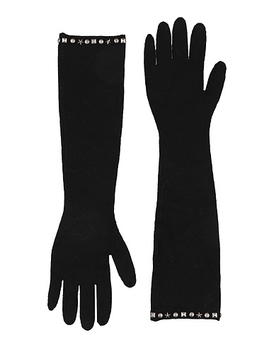 ZADIG&VOLTAIRE Gloves Black 80% Merino Wool, 15% Polyamide, 5% Elastane