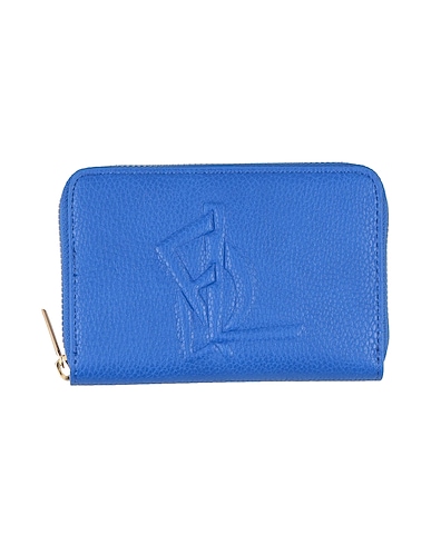 LA FILLE des FLEURS Brieftasche Königsblau 100% Polyurethan