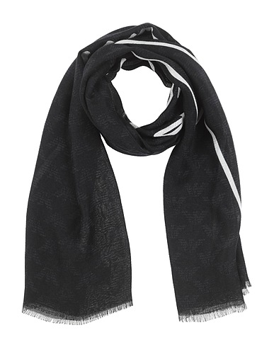 EMPORIO ARMANI Scarves and foulards Navy blue 51% Viscose, 49% Modal
