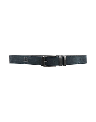 HARMONT & BLAINE Leather belt Navy blue Leather