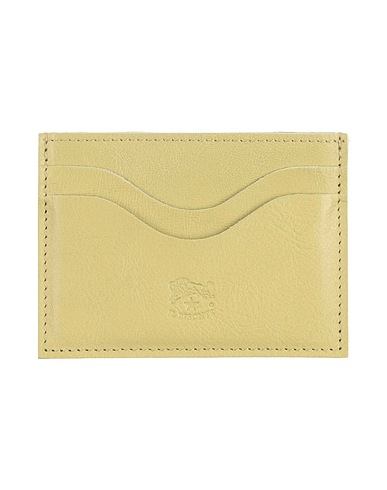 IL BISONTE Small Leather Goods Sage green Leather