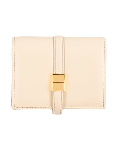 MARNI Portafoglio Off white 100% Pelle di bovino, Ottone