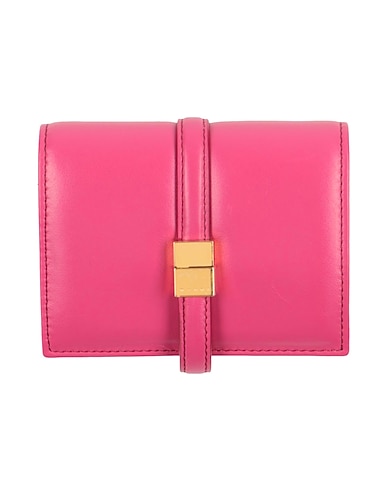 MARNI Wallet MAGENTA 100% Cow leather, Brass