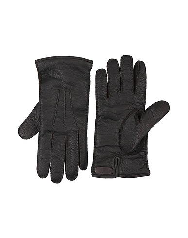 DUNHILL Handschuhe Dunkelbraun Peccary-Leder