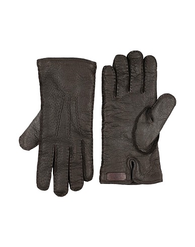 DUNHILL Guanti Nero Pelle di pecari