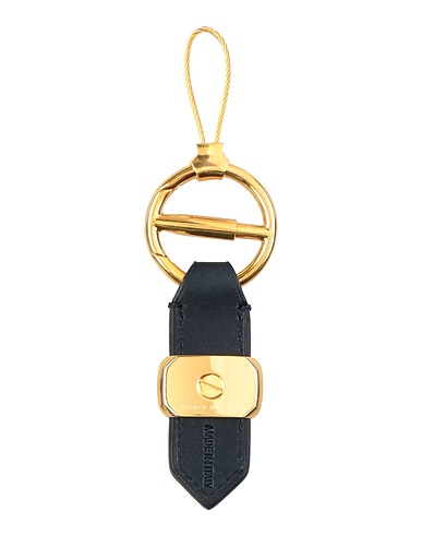 DUNHILL Key ring Black Leather, Metal