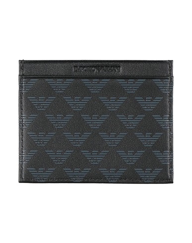 EMPORIO ARMANI Document holder Black Leather