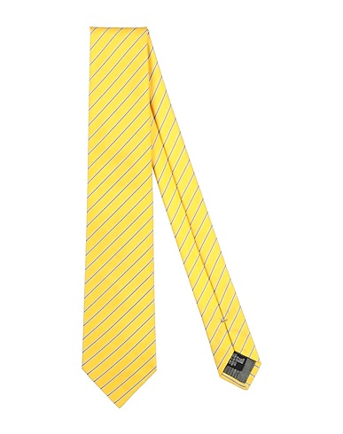 EMPORIO ARMANI Ties and bow ties Yellow 100% Silk