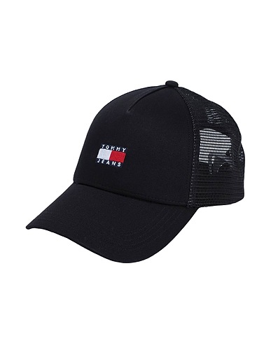 TOMMY JEANS Hat Black 100% Cotton