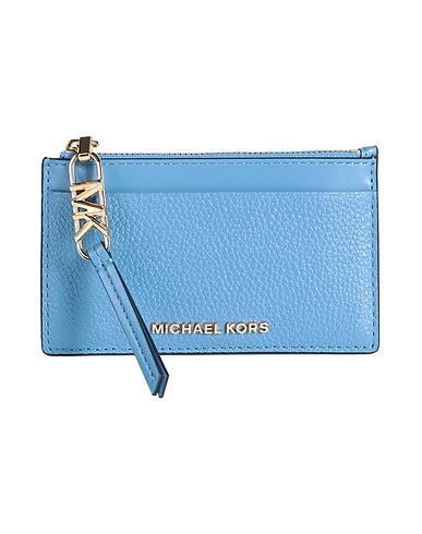 MICHAEL MICHAEL KORS Wallet Light blue 100% Cow leather