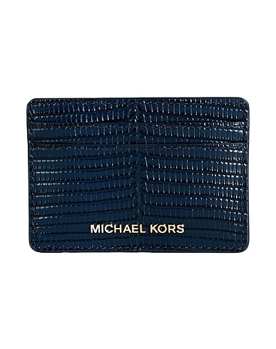 MICHAEL MICHAEL KORS Small Leather Goods Midnight blue 100% Cow leather
